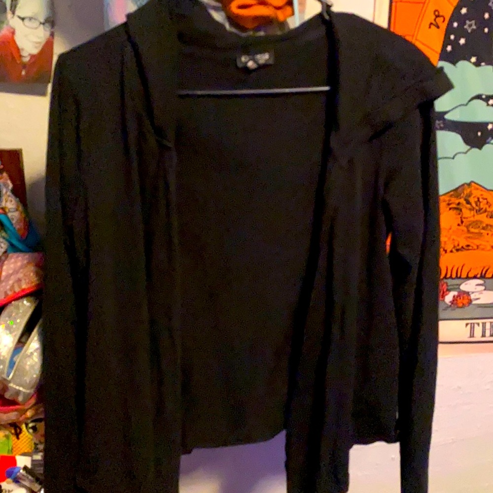 Black Express Hooded Cotton Cardigan 🐼🐼🐼 4 for $20 sale